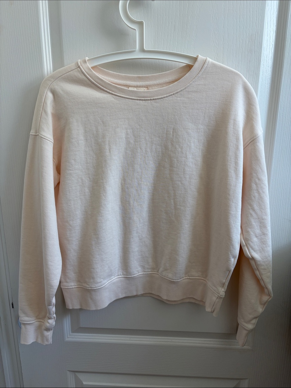 Pact Women's Crewneck Sweatshirt - Light Cream